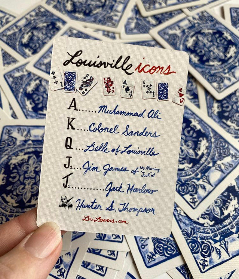 Bri Bowers - Red Louisville Playing Cards