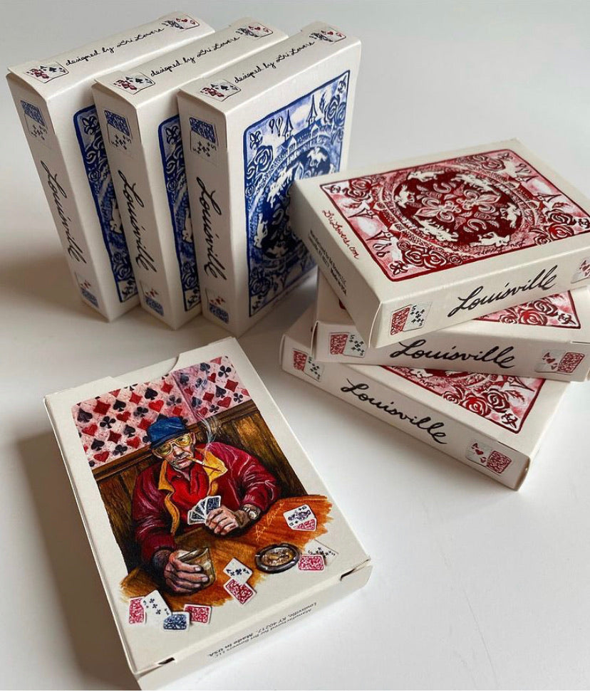 Bri Bowers - Red Louisville Playing Cards