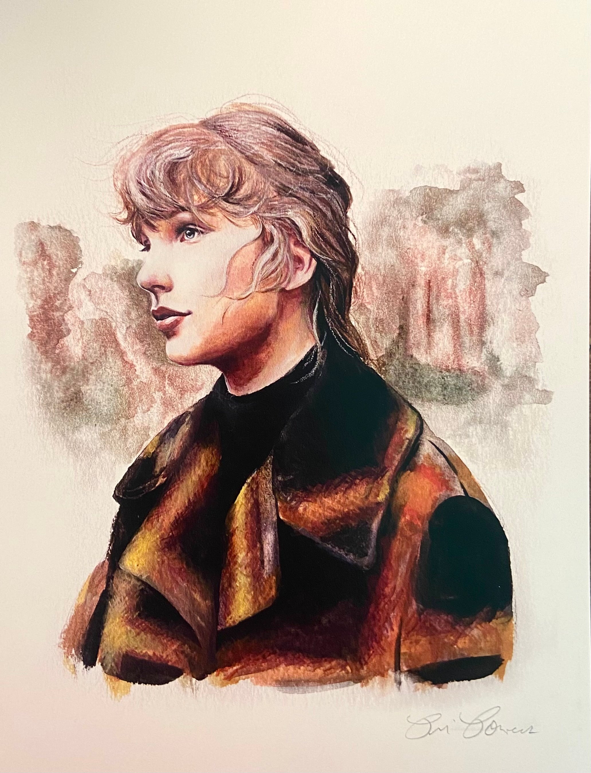 Bri Bowers - Taylor Swift Evermore Print