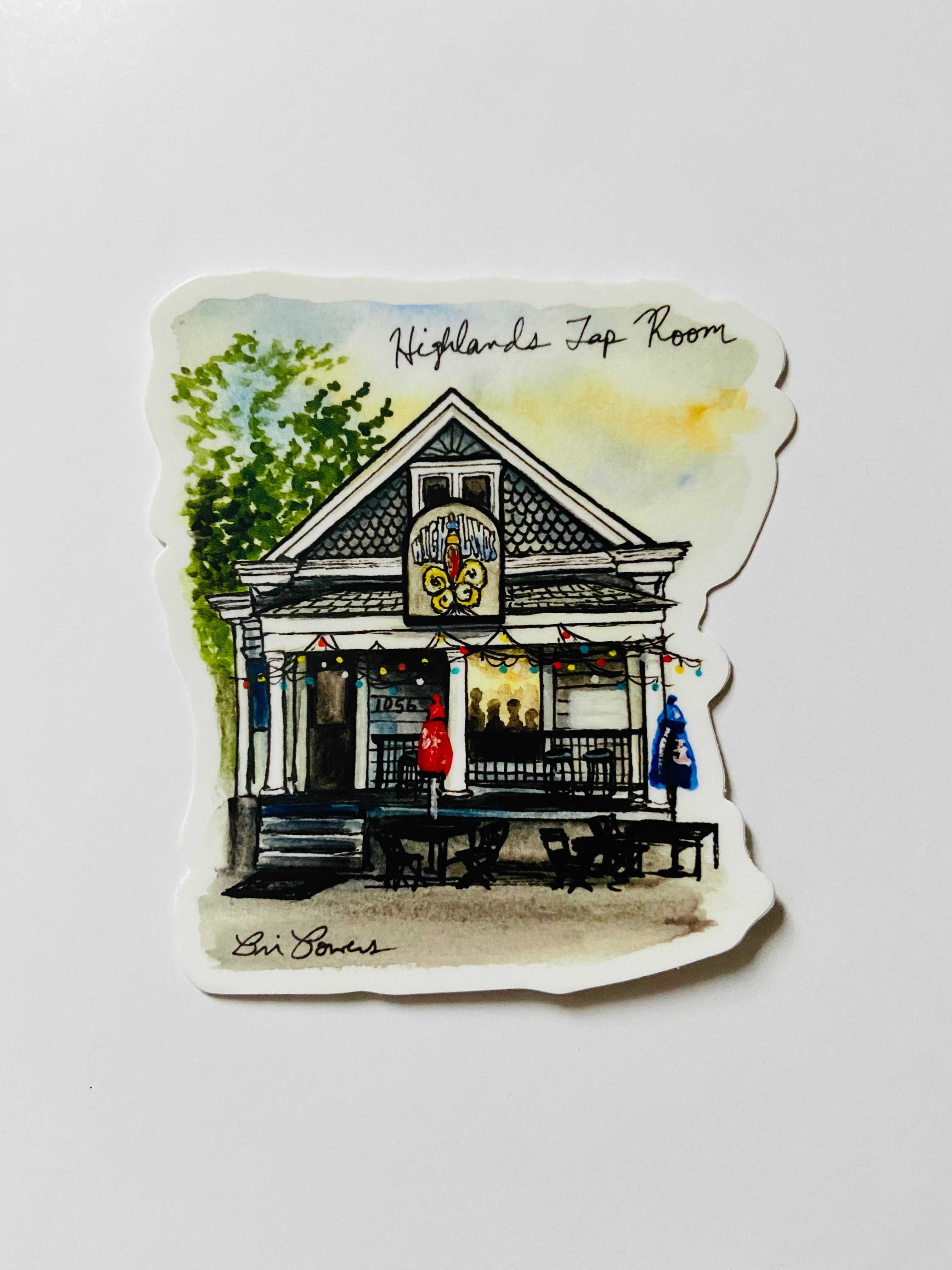 Bri Bowers - Highland's Tap Room Sticker