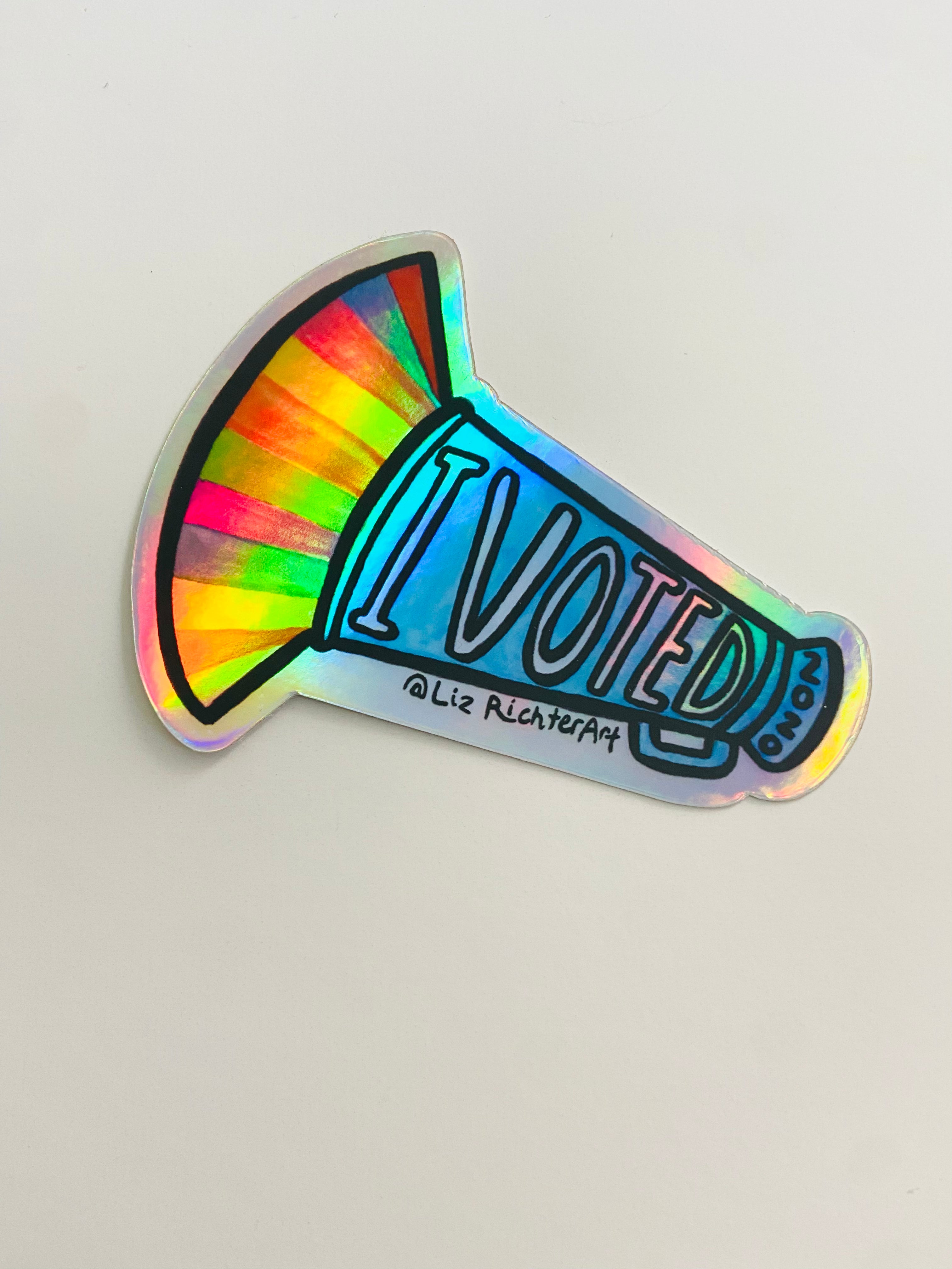 Liz Richter - I Voted Holographic Sticker