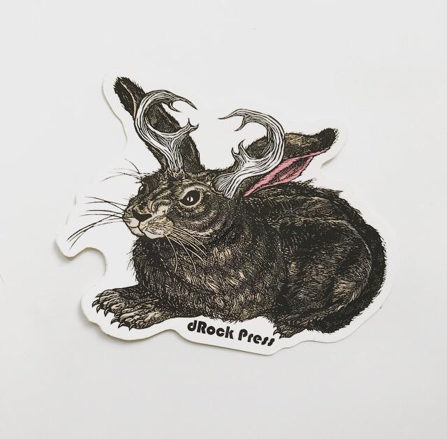 dRock Press Jackalope Sticker
