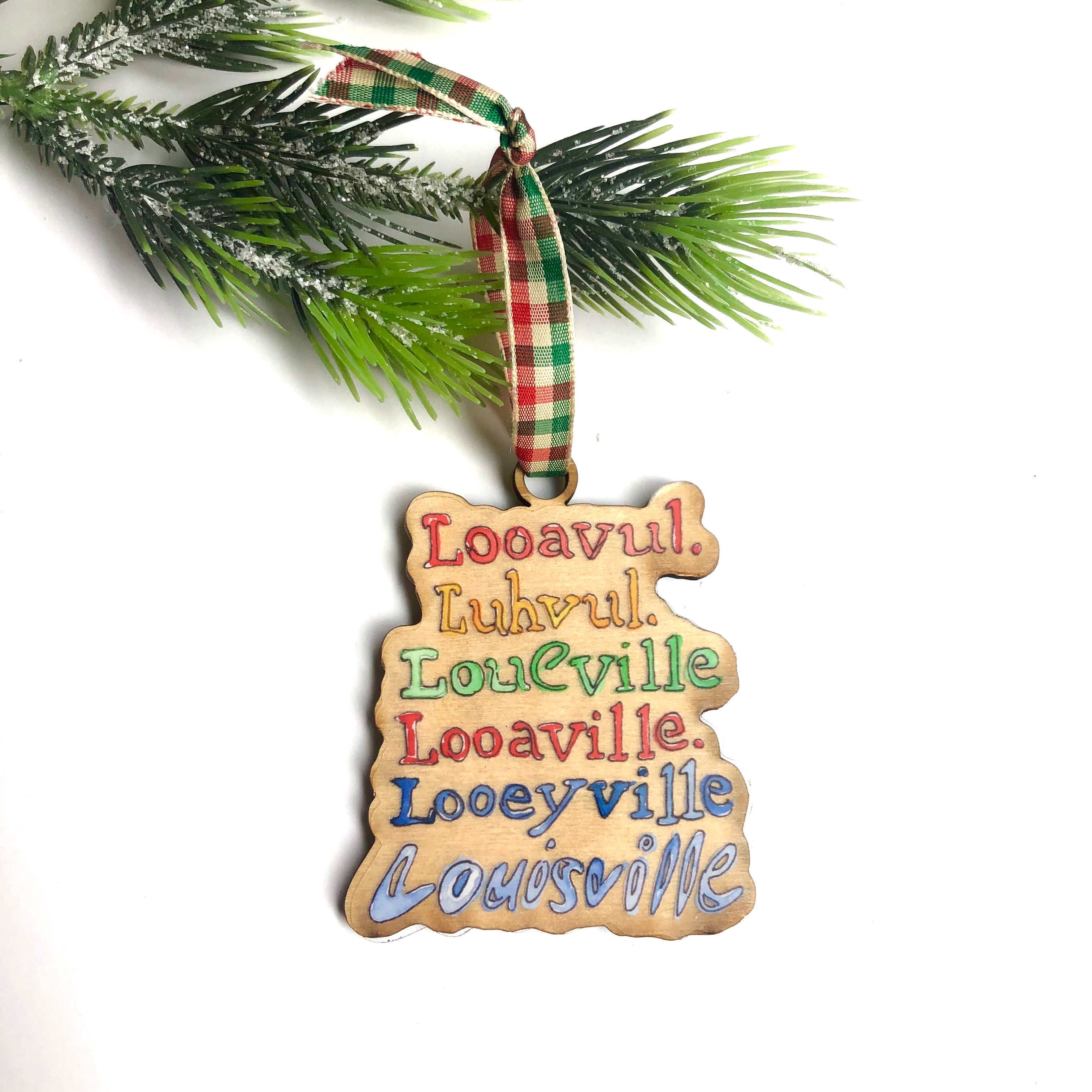 Bri Bowers - Louisville Spelling Ornament