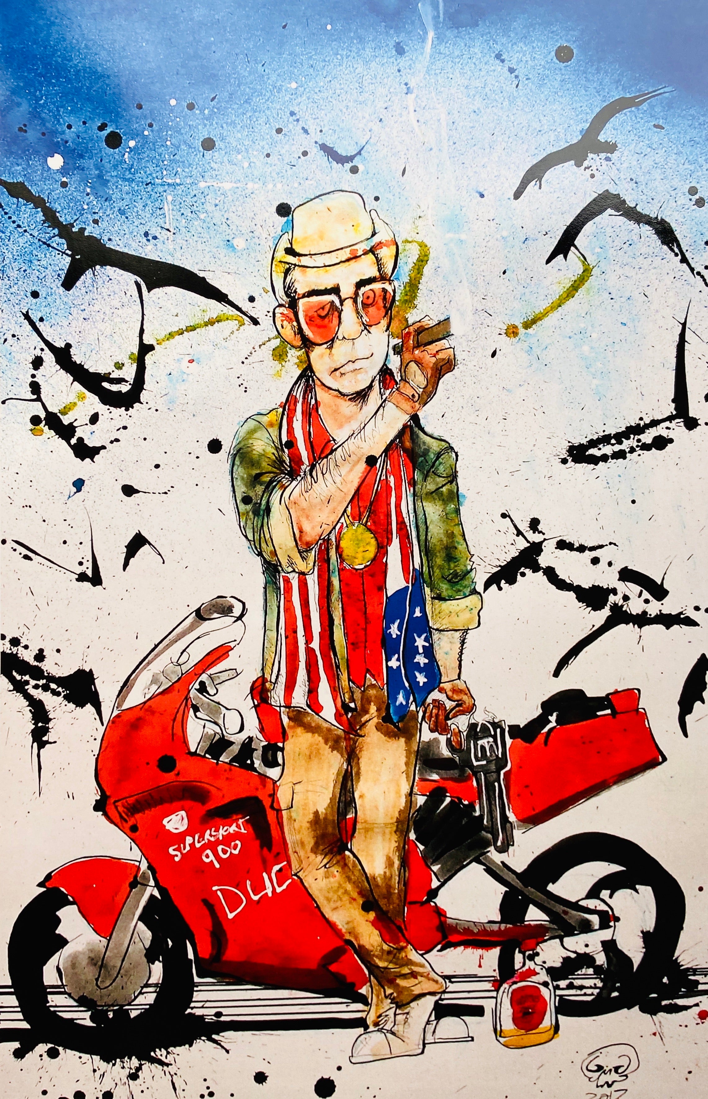 Grant Goodwine - Ducati 900 Supersport Print