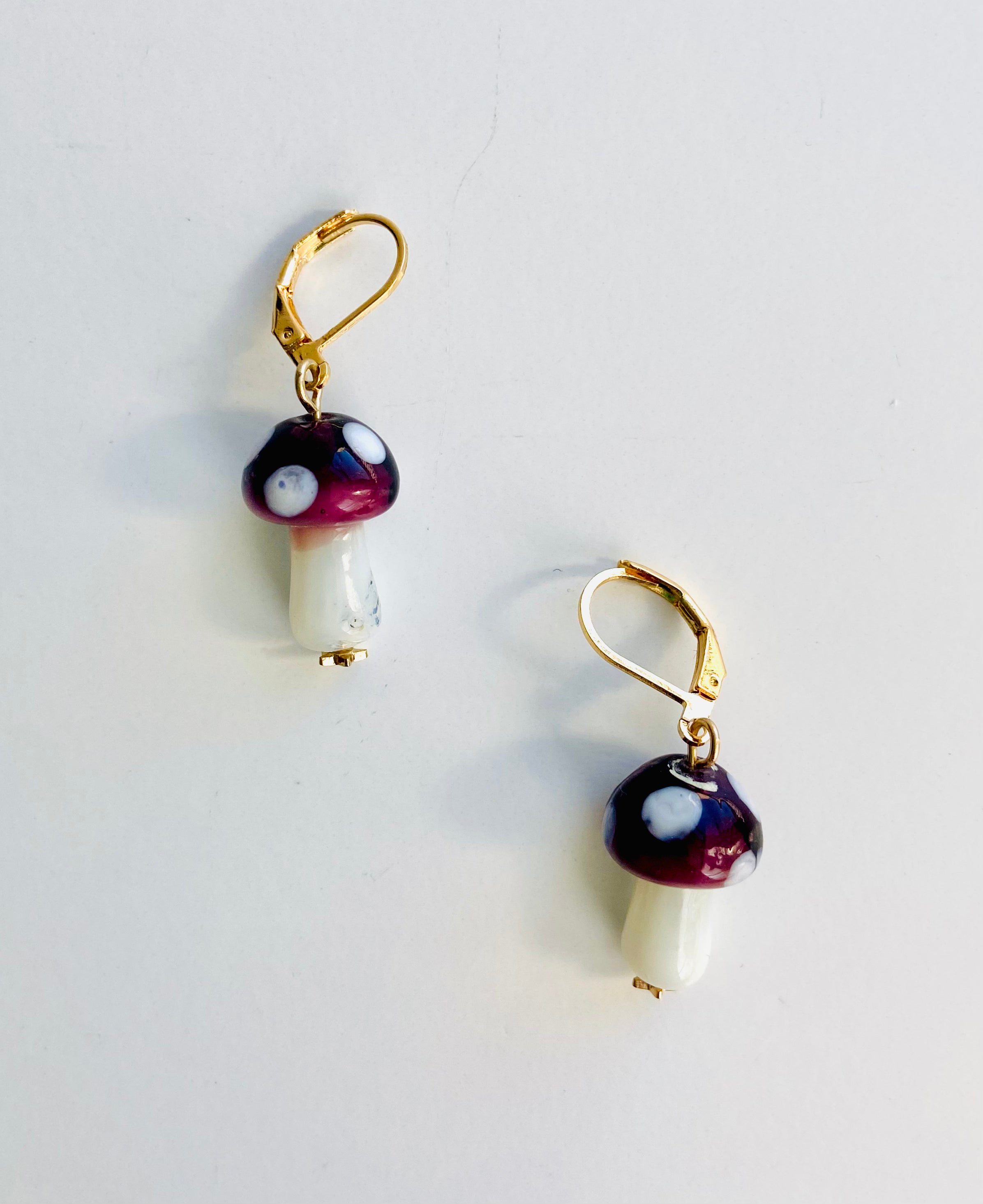 Finds Designs Mushroom Earrings
