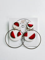 Chami Art Designs - Watermelon Clay Post Earring