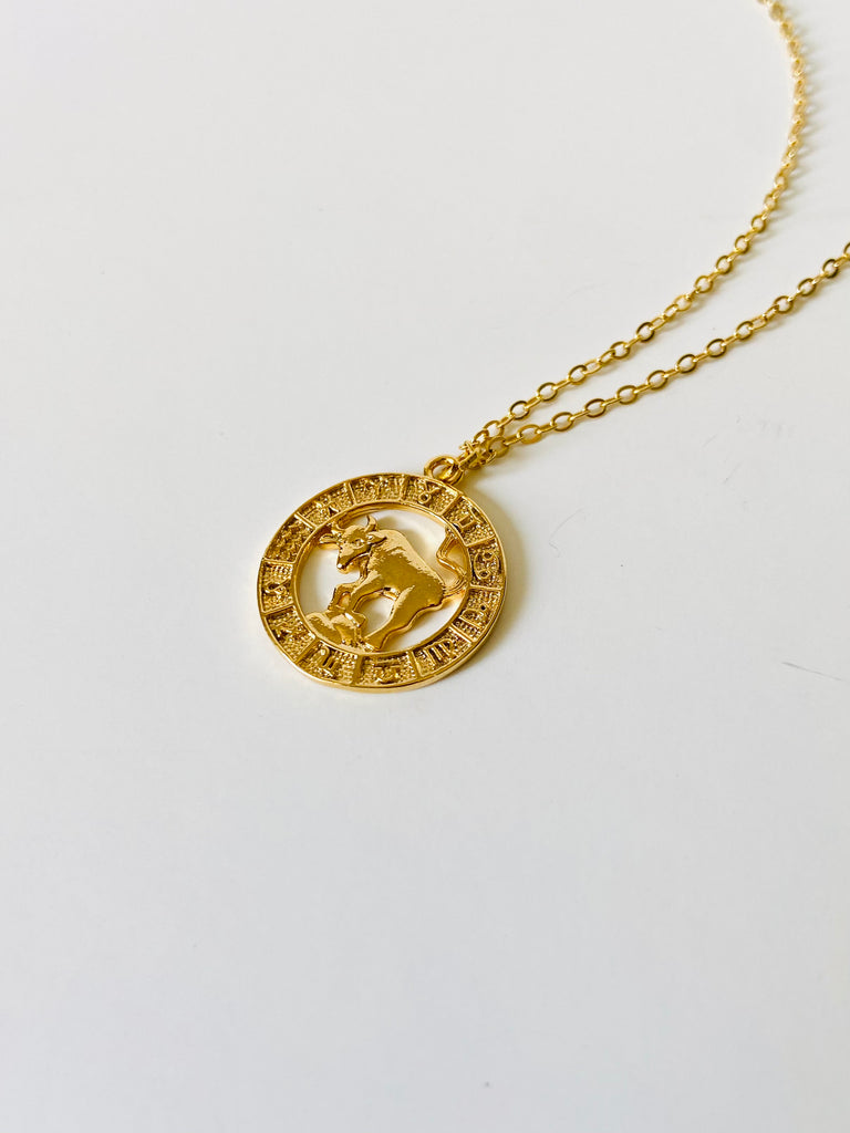 Taurus pendant necklace