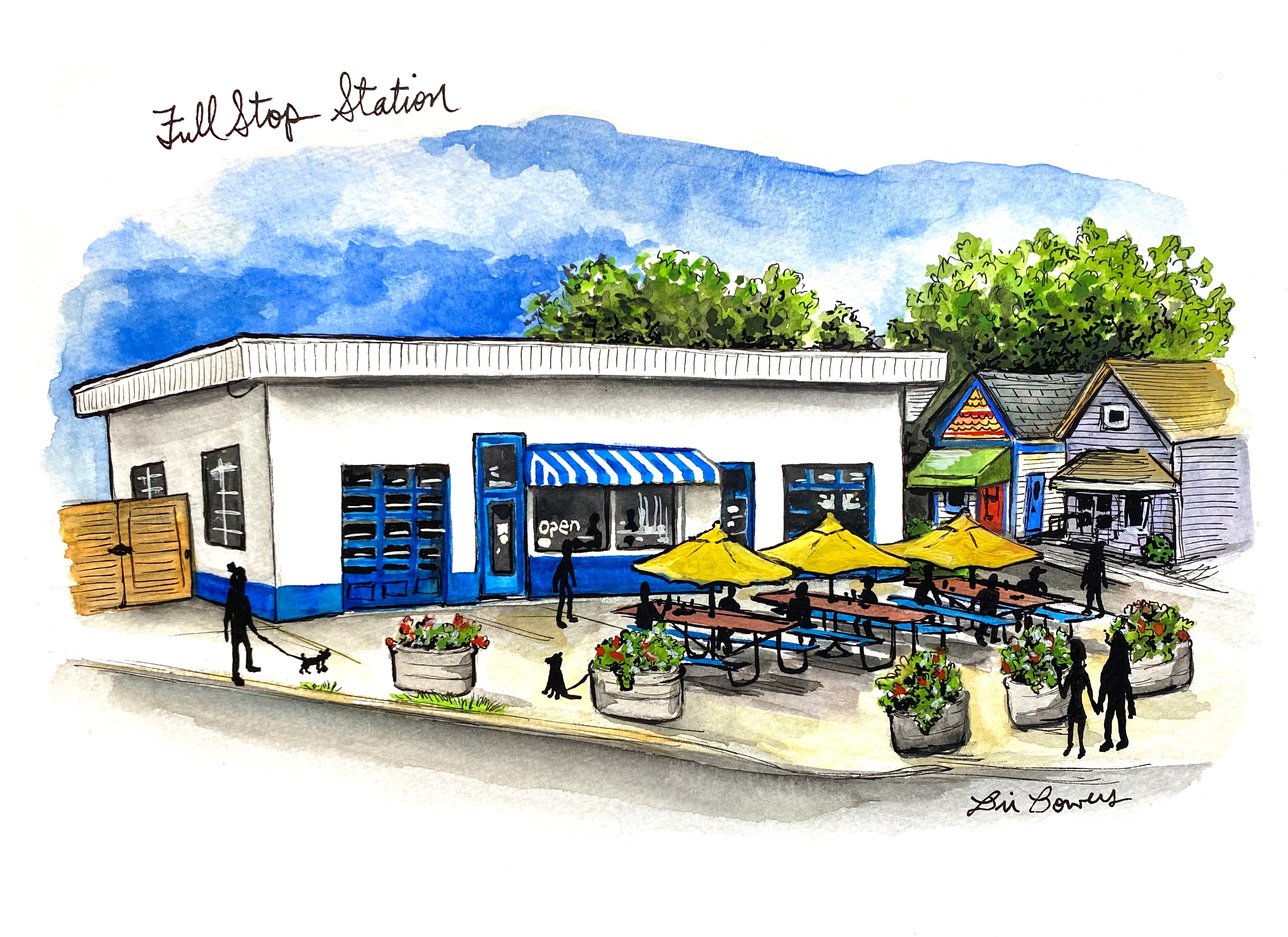 Bri Bowers - Fullstop Station Print