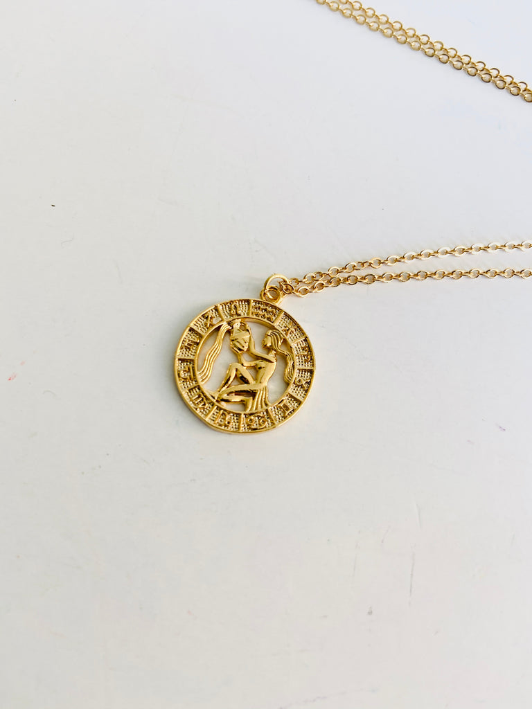 Aquarius pendant necklace