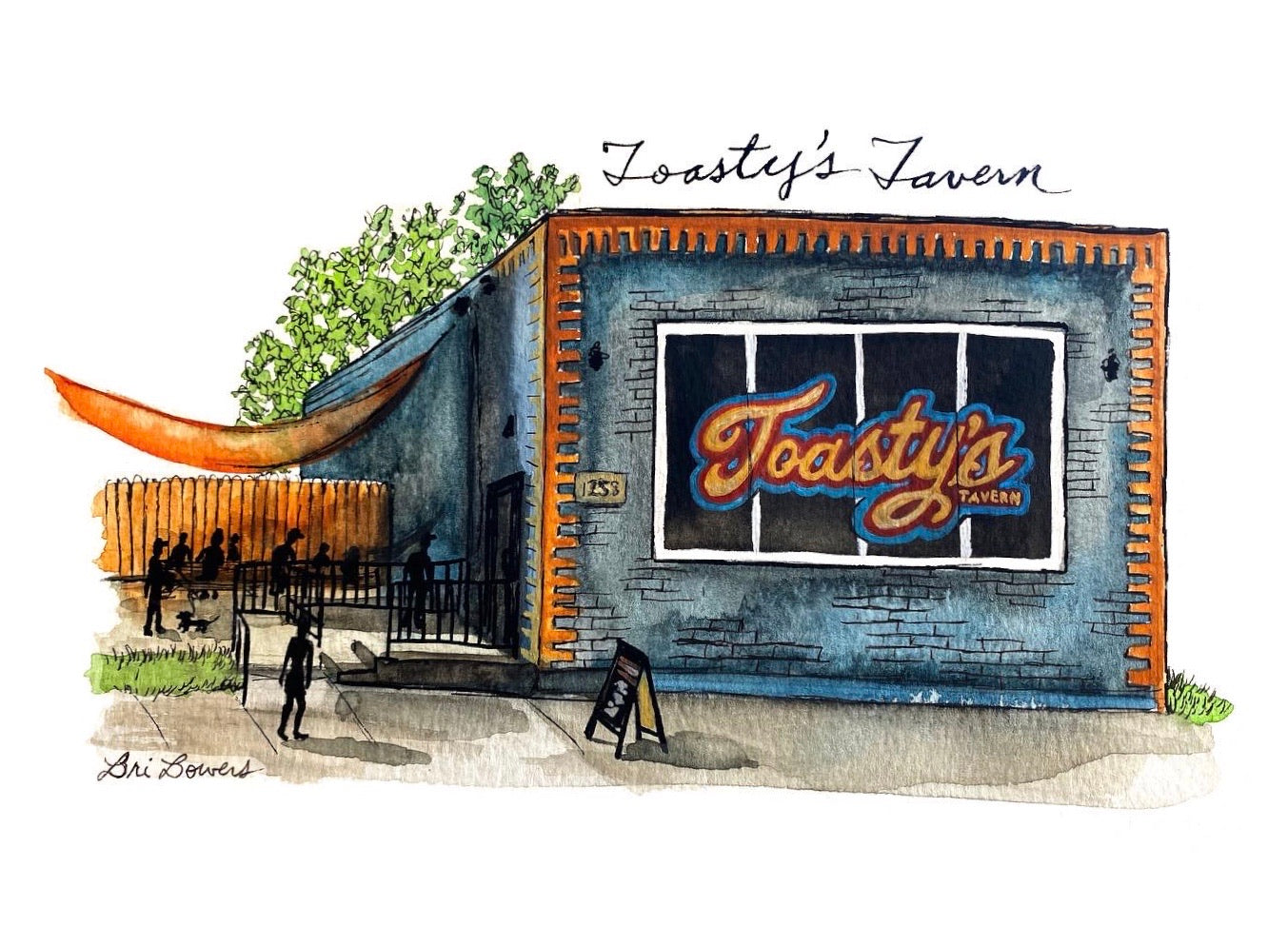 Bri Bowers - Toasty's Tavern Print