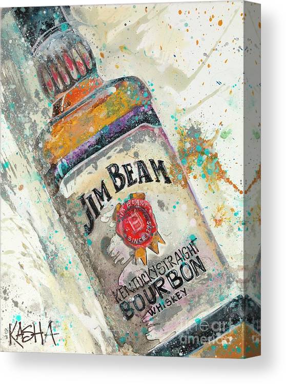 Kasha Giclee Canvas Bourbon Print - Jim Beam
