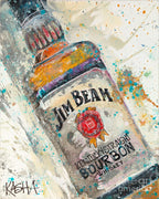 Kasha Giclee Canvas Bourbon Print - Jim Beam