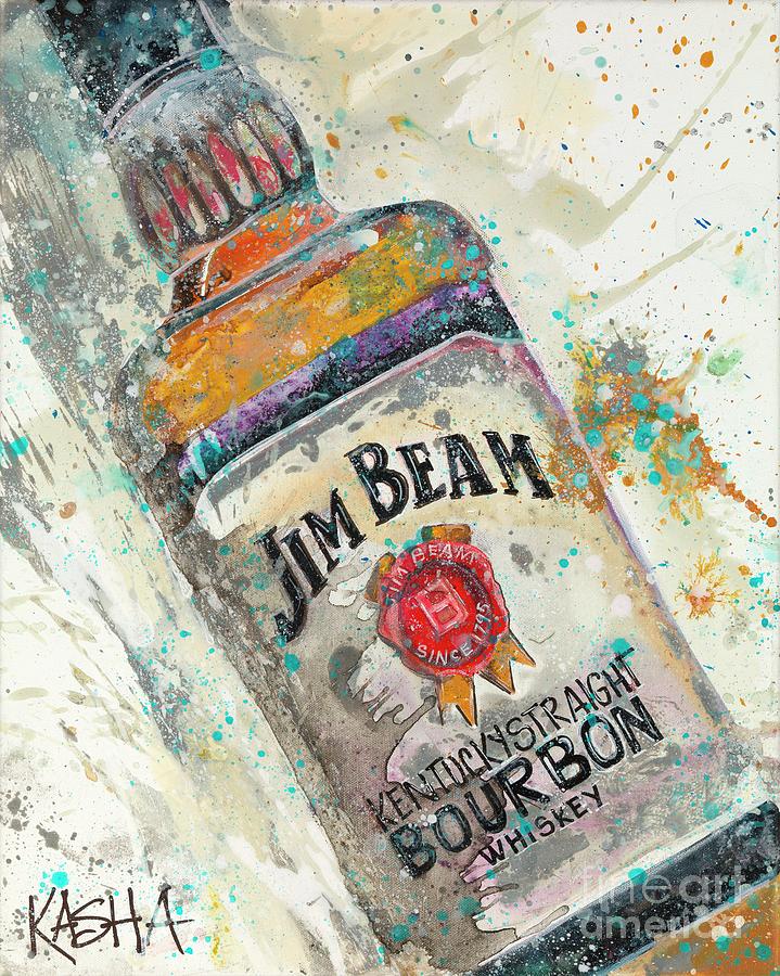 Kasha Giclee Canvas Bourbon Print - Jim Beam