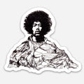 Maya Joy - Mountain Portrait Jimi Hendrix Sticker