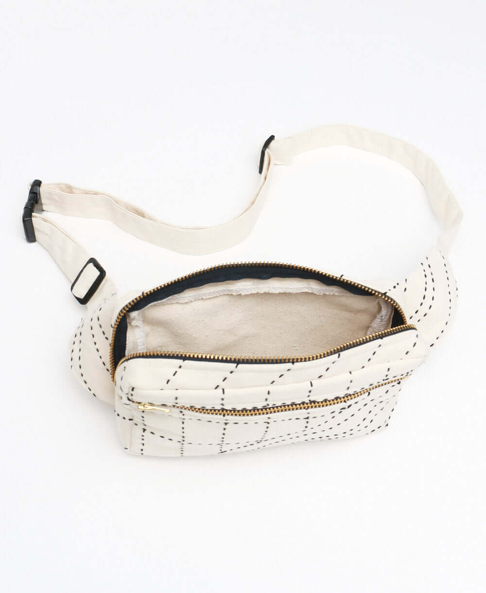 Anchal Project - Kantha Crossbody Adjustable Belt Bag
