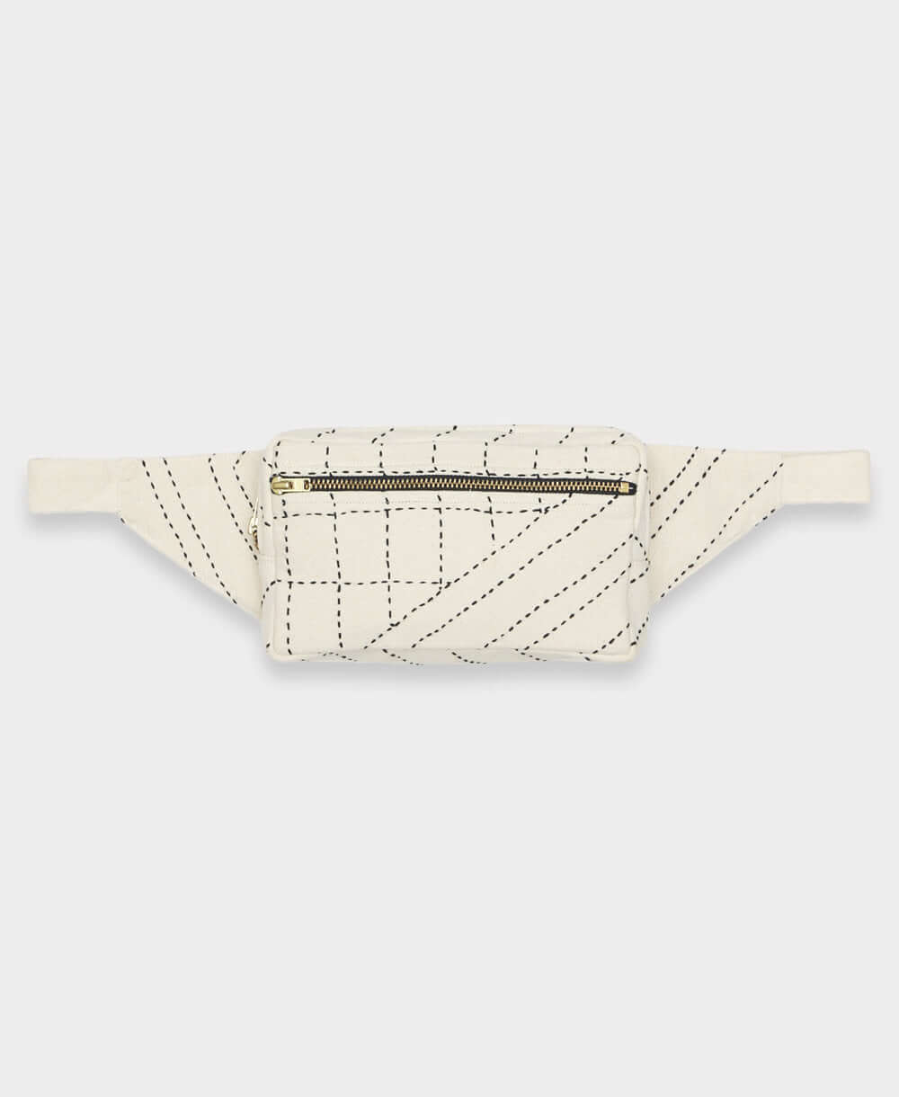 Anchal Project - Kantha Crossbody Adjustable Belt Bag