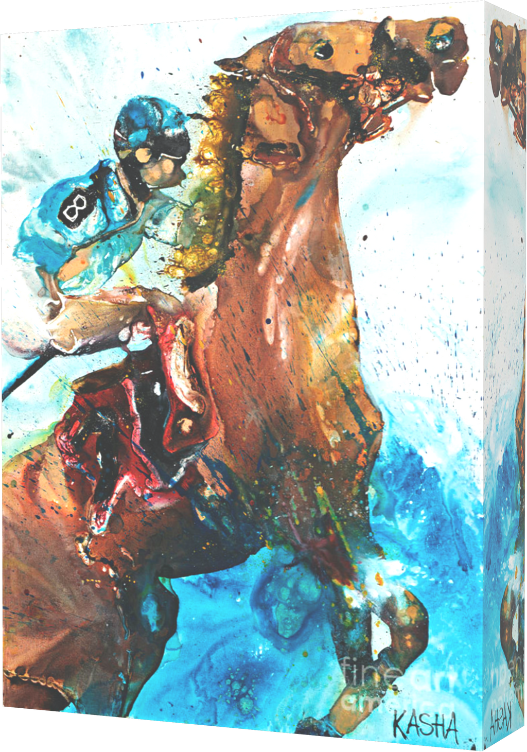 Kasha Giclee Canvas Print - Sea Spray