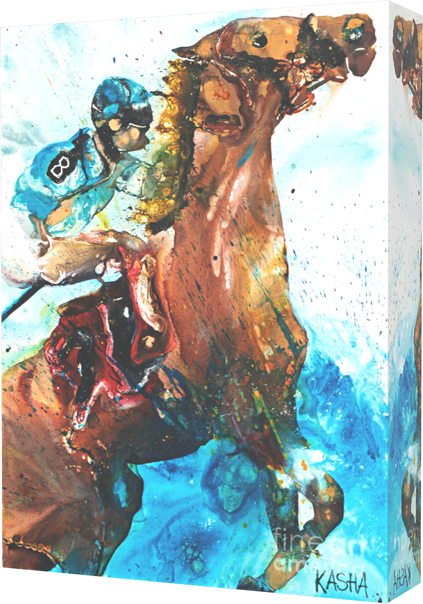 Kasha Giclee Canvas Print - Sea Spray