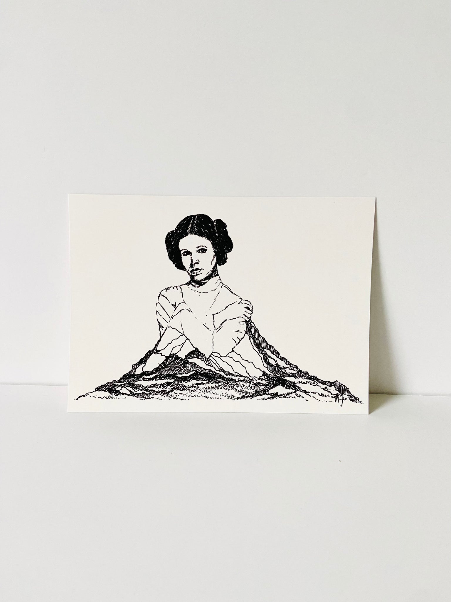 Maya Joy -  5x7 Princess Leia Mountain Print