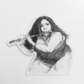 Maya Joy - Mountain Portrait Lizzo Sticker