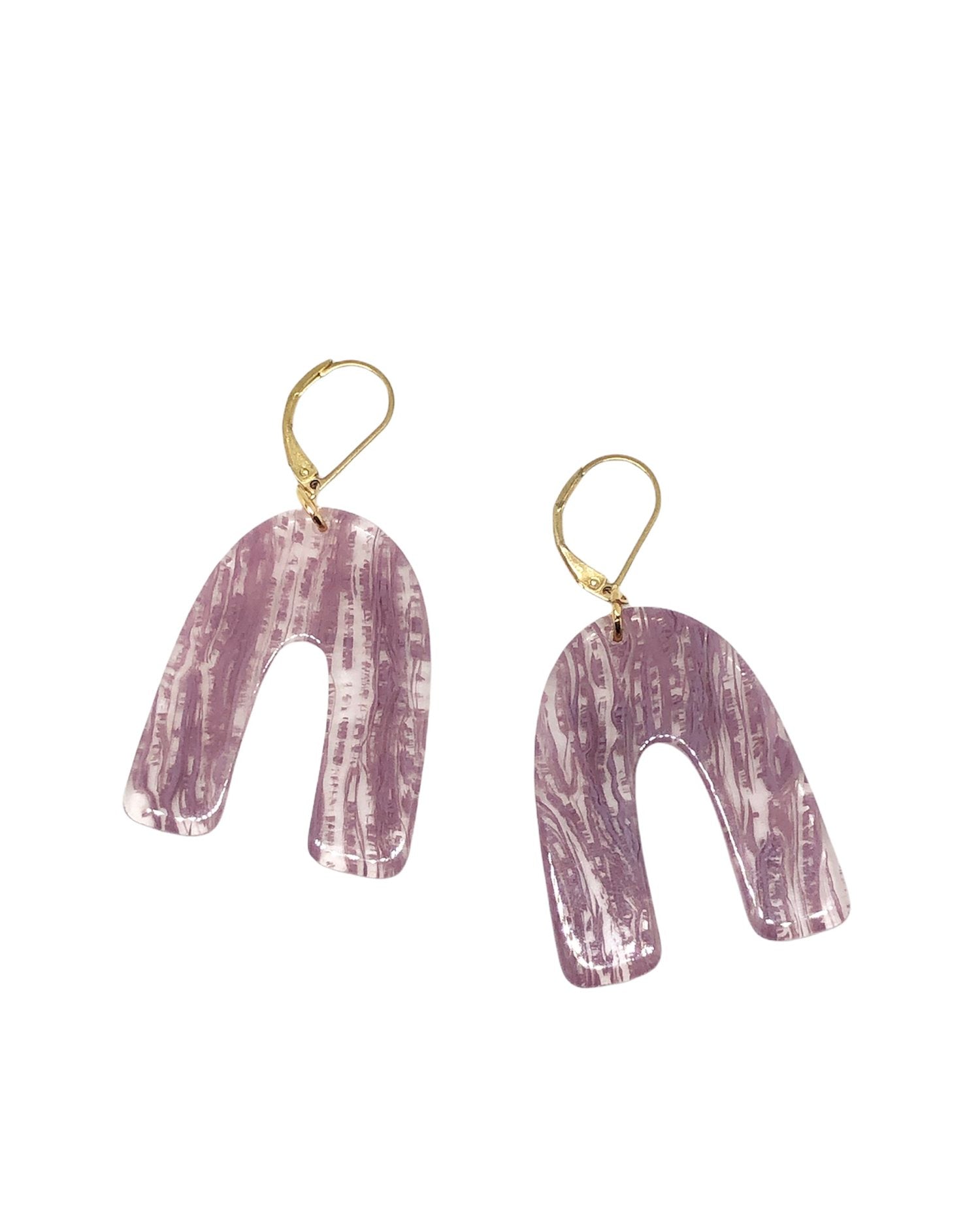 Finds Design - Mauve Arch Earrings