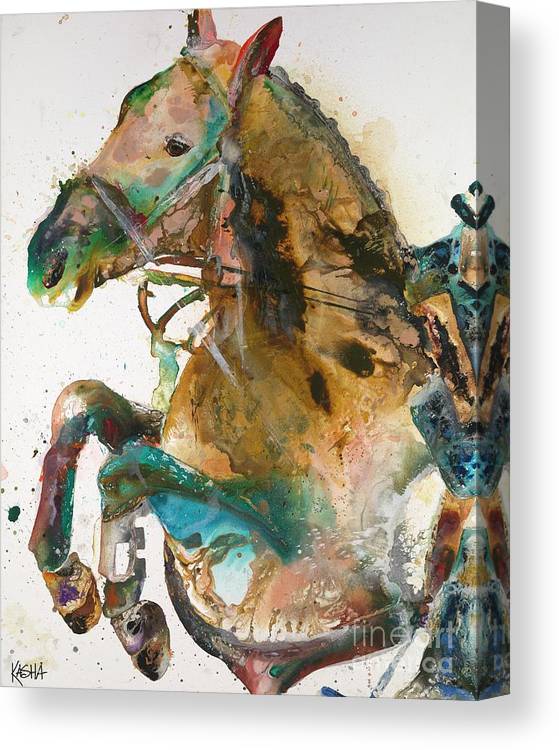 Kasha Giclee Canvas Print - Might As Well Jump
