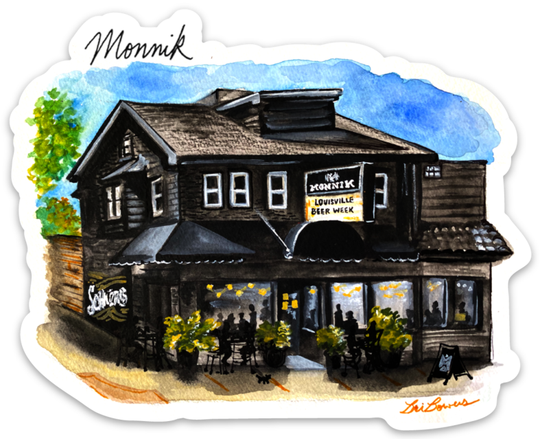 Bri Bowers - Monnik Watercolor Sticker
