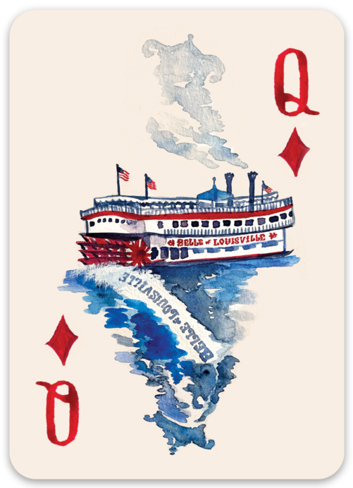 Bri Bowers - Louisville Queen Belle Playing Card Sticker