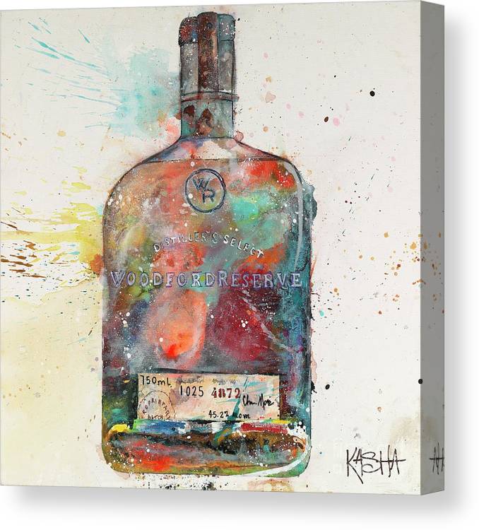 Kasha Giclee Canvas Bourbon Print - Woodford Reserve