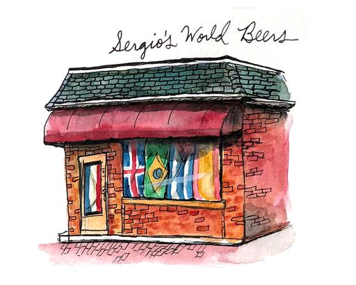 Sergio's World Beers Watercolor Print by Bri Bowers