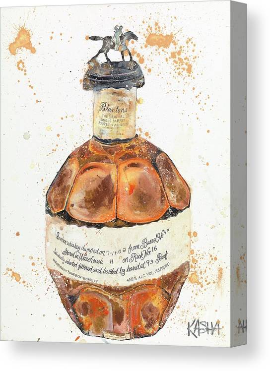 Kasha Giclee Canvas Bourbon Print - Blantons