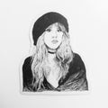 Maya Joy - Mountain Portrait Stevie Nicks Sticker