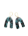Finds Design - Teal Arch Earrings